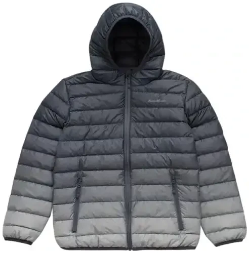 Eddie Bauer Girls' Jacket - CirrusLite Qizlar uchun ob-havoga chidamli pastga tushadigan palto - Izolyatsiya qilingan kapalak puffer (3-20) - EDDIE BAUER (1)