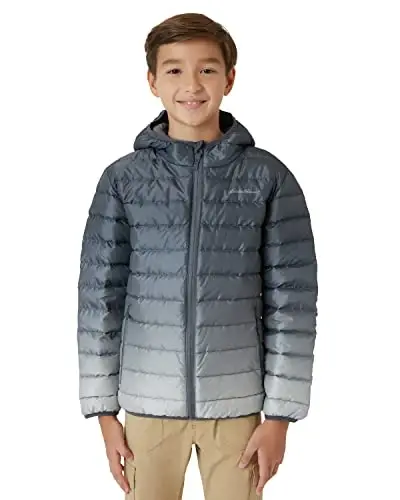Eddie Bauer Girls' Jacket - CirrusLite Qizlar uchun ob-havoga chidamli pastga tushadigan palto - Izolyatsiya qilingan kapalak puffer (3-20) - EDDIE BAUER