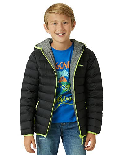 Eddie Bauer Kids' Reversible Jacket - Weather Resistant Quilted Down Coat for Boys and Girls (3-20) - 1