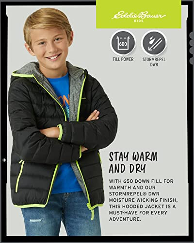 Eddie Bauer Kids' Reversible Jacket - Weather Resistant Quilted Down Coat for Boys and Girls (3-20) - 5