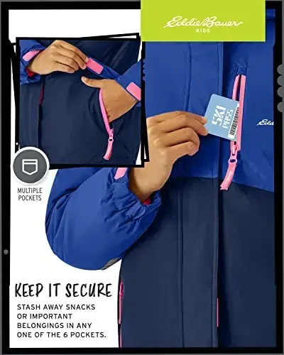 Eddie Bauer Kids' Ski Jacket - Waterproof 3 in 1 Insulated Coat with Removable Shell Jacket for Boys and Girls (3-16) - 4