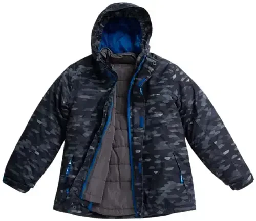 Eddie Bauer Kids' Ski Jacket - Waterproof 3 in 1 Insulated Coat with Removable Shell Jacket for Boys and Girls (3-16) - 2