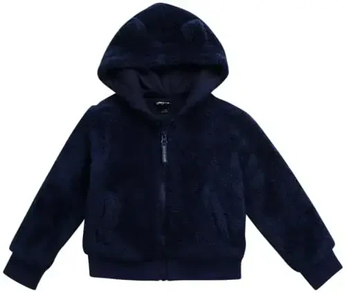 Eddie Bauer Toddler Zip Up Hoodie - Bolalar uchun o'ta yumshoq Sherpa Fleece Hoodie Sweatshirt (2T-4T) - 1