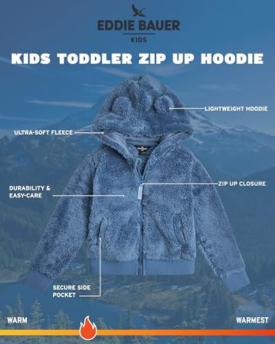 Eddie Bauer Toddler Zip Up Hoodie - Kids' Ultra Soft Sherpa Fleece Hoodie Sweatshirt for Toddler Boys and Girls (2T-4T) - 2