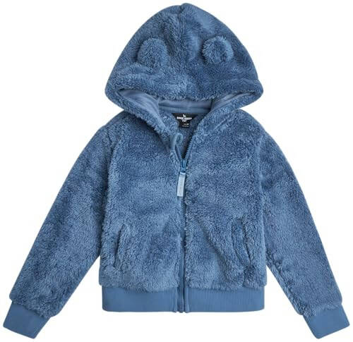 Eddie Bauer Yavru Çocuk Fermuarlı Kapüşonlu - Yavru Erkek ve Kız Çocuklar İçin Ultra Yumuşak Şerpa Polar Kapüşonlu Sweatshirt (2T-4T) - 1