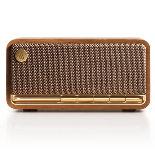 Edifier Retro Yog'och Bluetooth Karnay, 20Vt Stereo Ovozli Simsiz Ko'chma Karnay, AUX Kirishli Vintaj Dekorativ Karnay, USB Ovoz Karta, Mikro SD Jigarrang - Edifier
