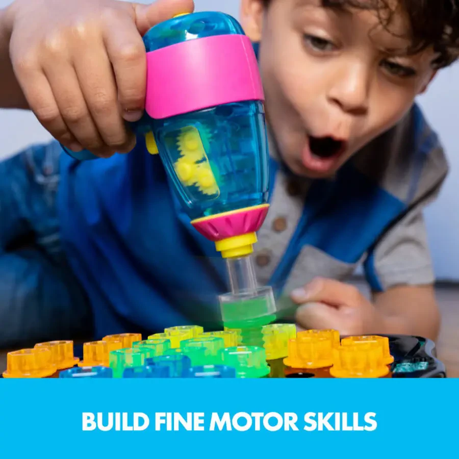 Educational Insights Design & Drill Brightworks, STEM Learning with Toy Drill, 53 Pieces, Boys & Girls Ages 3+ - 3