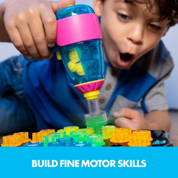 Educational Insights Design & Drill Brightworks, STEM обучение с игрушечным сверлом, 53 детали, для мальчиков и девочек от 3 лет - 3