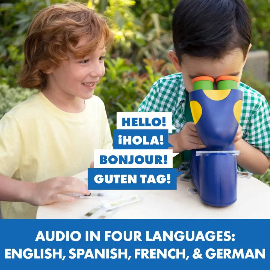 Educational Insights GeoSafari Jr. Talking Microscope STEM & Science Toy for Children Ages 3+ - 5