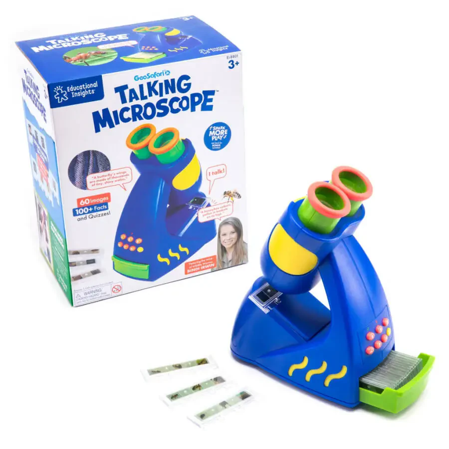 Educational Insights GeoSafari Jr. Talking Microscope STEM & Science Toy for Children Ages 3+ - 6