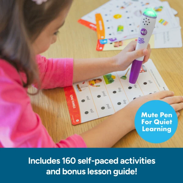 Educational Insights Hot Dots Phonics Set, Maktabgacha ta'lim uchun interaktiv ruchkali o'quv o'yini, 160 ABC darslari - 5