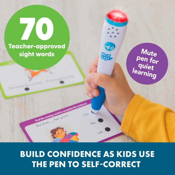 Educational Insights Hot Dots Sight Word Card Set - Toddler and Preschool Learning Toys for Ages 3+ - 4