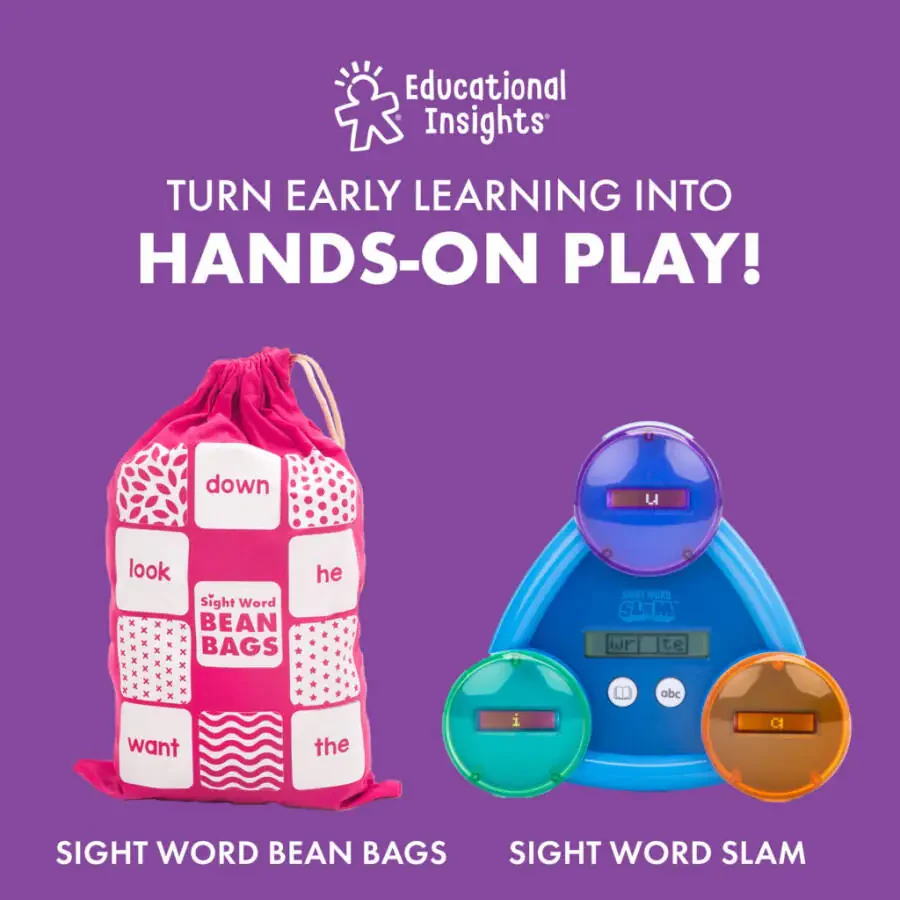 Educational Insights Hot Dots Sight Word Card Set - Toddler and Preschool Learning Toys for Ages 3+ - 5