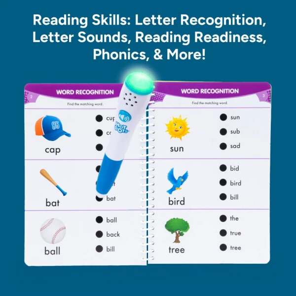 Educational Insights Hot Dots Let's Master Preschool Reading Set, 100 ABC Lessons, Ages 4+ - 4