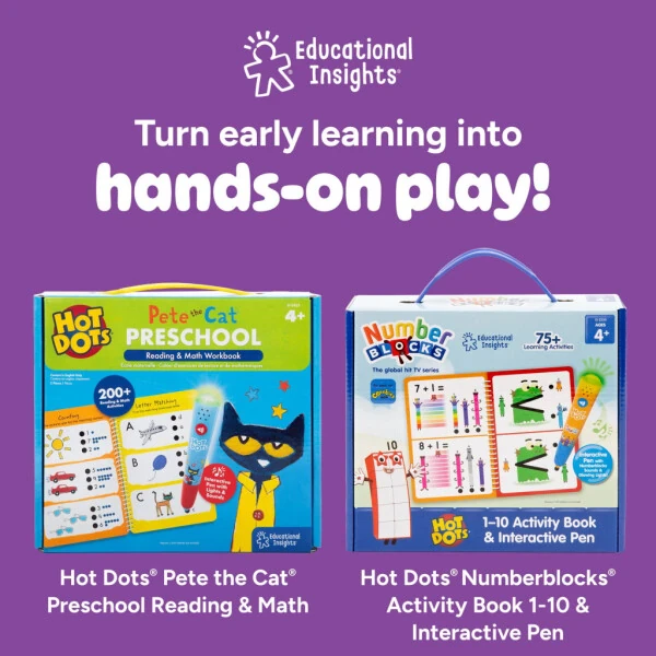 Educational Insights Hot Dots Let's Master Preschool Reading Set, 100 ABC Lessons, Ages 4+ - 6