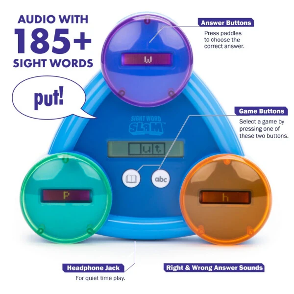 Educational Insights Sight Word Slam, Kids Interactive Learning Toys, 185+ Sight Words, Ages 5+ - 5