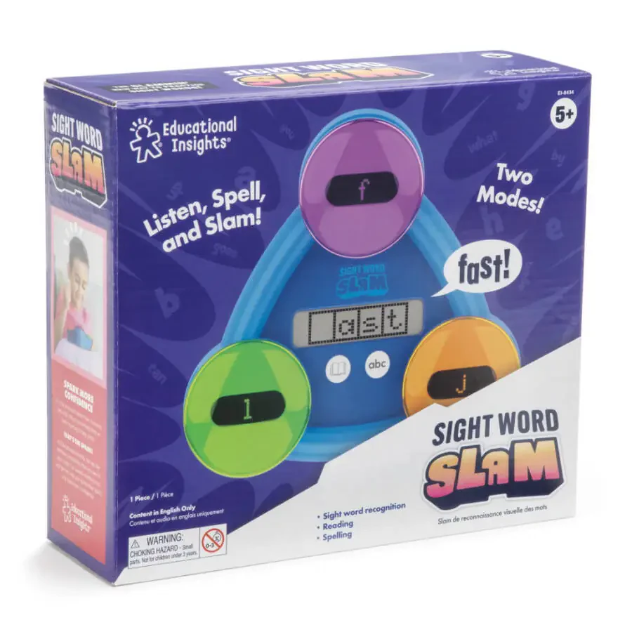 Educational Insights Sight Word Slam, Kids Interactive Learning Toys, 185+ Sight Words, Ages 5+ - 7
