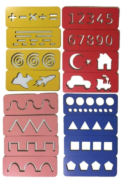 Educational Wooden Line Studies Hand Muscle Developing Wooden House And Car Children's Toys Montessori - 9