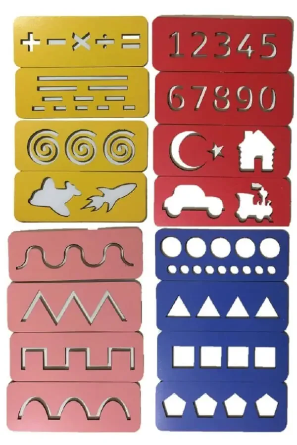 Educational Wooden Line Studies Hand Muscle Developing Wooden House And Car Children's Toys Montessori - 5