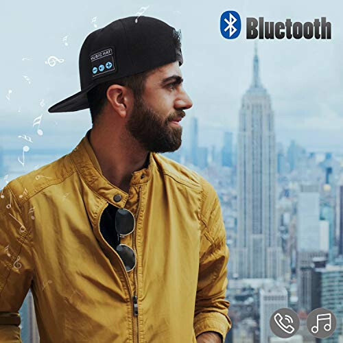 EDYELL Bluetooth Hoparlörlü Ayarlanabilir Kablosuz Akıllı Telefon Kulaklığı Şapkası Açık Spor Beyzbol Şapkası Erkekler/Kadınlar/Erkek Çocuklar/Kız Çocukları İçin Doğum Günü Hediyesi - 3