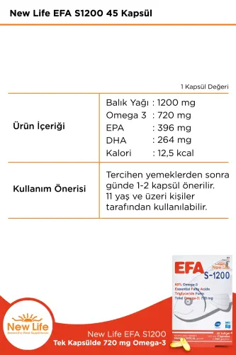 Efa S-1200 Omega-3 45 Kapsula - 4