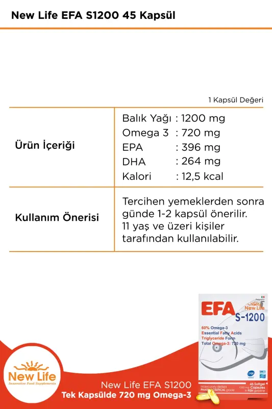 Efa S-1200 Omega-3 45 Kapsula - 4