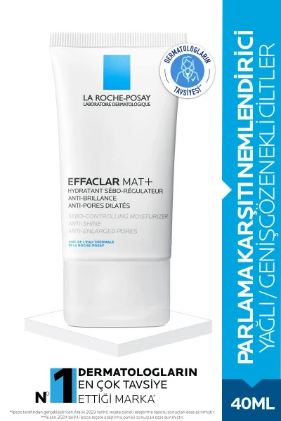 Effaclar Mat Yağlı ve Geniş Gözenekli Ciltler için Parlama Karşıtı Nemlendirici Krem 40 ml - 2