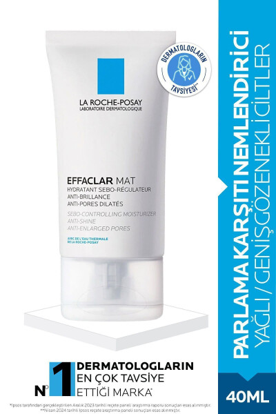 Effaclar Mat Sebum-Regulating Anti-Shine Care Cream for Oily and Acne-Prone Skin 40ml - 32