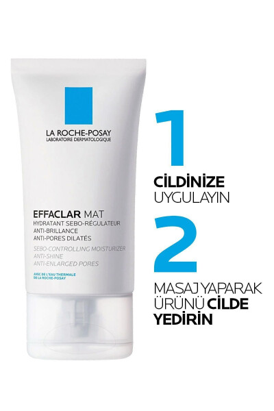 Effaclar Mat Yog' va Husnbuzarli Teri Uchun Parlashga Qarshi Parvarish Kremi 40ml - 33