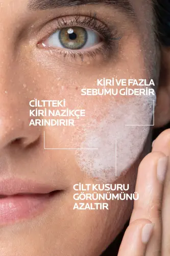 Yağlı ve Akneye Eğilimli Ciltler için Effaclar Yüz Temizleme Jeli 400 ml - 3
