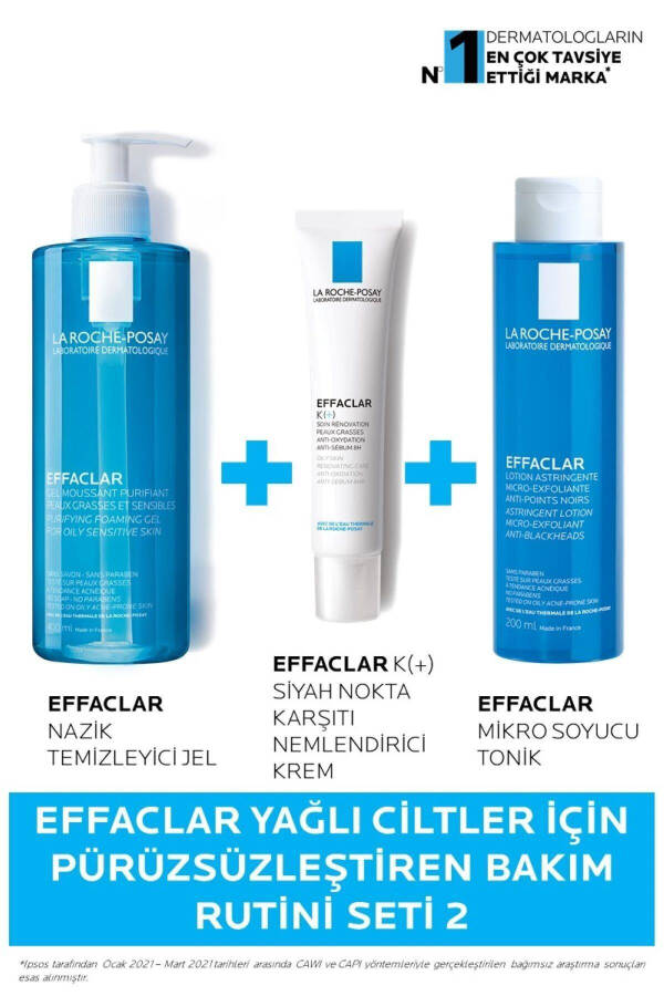 Effaclar Yağlı Ciltler Için Pürüzsüzleştiren Siyah Nokta Karşıtı Bakım Seti - 13