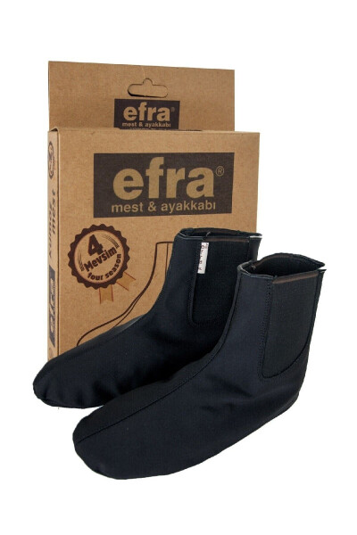 Efra Thermal Rubber Double-sided Slippers Black - 1