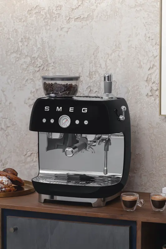Egf03bleu Qora Tayyorlagichli Espresso Qahva Mashinasi - 17