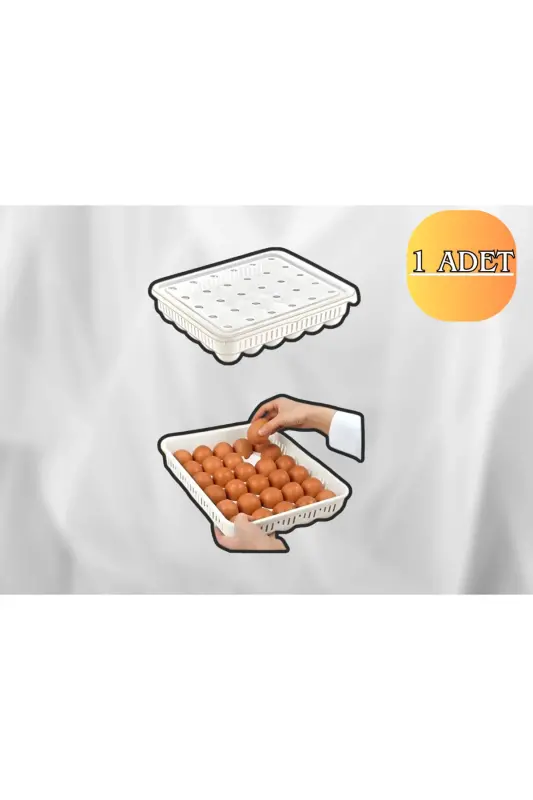 Egg Storage Container 30 Pack 1 Unit, Sterile Egg Tray, Lidded Egg Organizer - 10