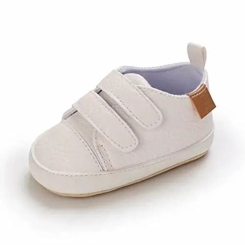 eitwo 2Pairs Baby Shoes,Boys Girls Non-Slip Rubber Sole Sneakers,Unisex Infant Soft Lightweight First Walking Crib Shoes - 6