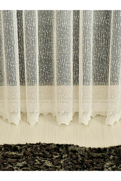 Eko 8020 Naqshli Tül Pardasi (burmalarsiz) - 9