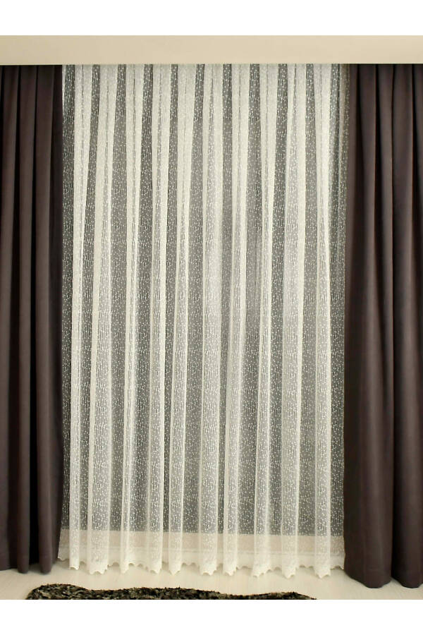 Eko 8020 Patterned Voile Curtain (no pleats) - 3