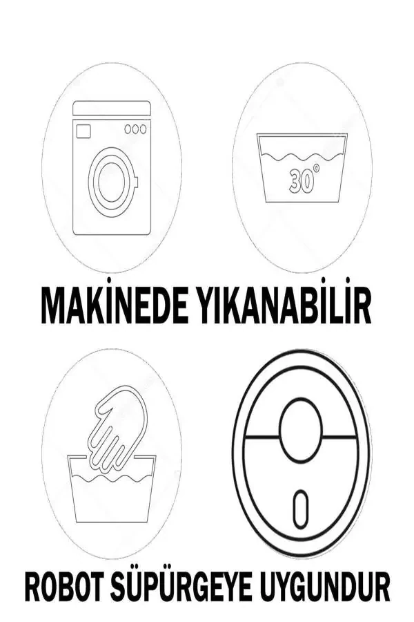 Eko raqamli bosma Yuvish mumkin Sirg'almaydigan taglik Dekorativ mehmonxona gilami Oshxona gilami Yo'lak - 3