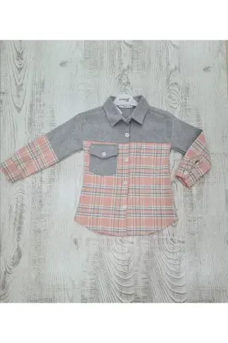 Ekose Oduncu Unisex Ko'ylak-somon - 1