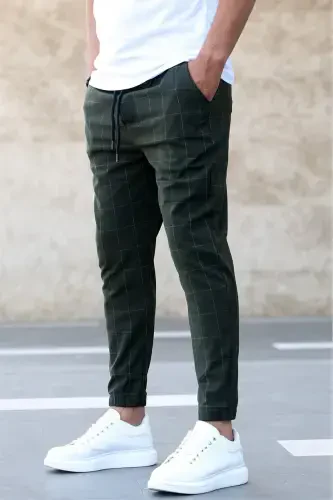 Ekoseli Haki Jogger Mad4081-Haki - MADMEXT (1)