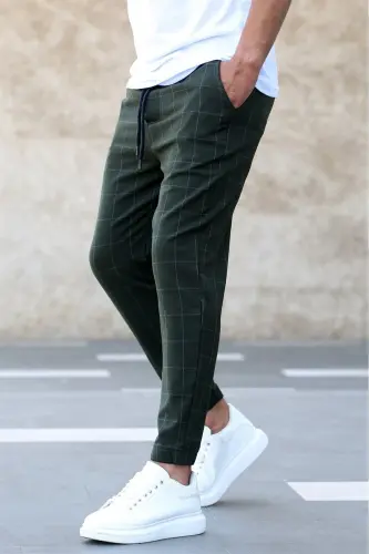 Ekoseli Haki Jogger Mad4081-Haki 