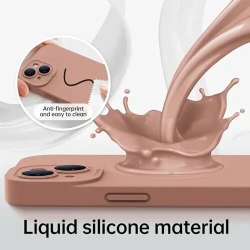 Magnetic for iPhone 15 Case with Screen Protector - Wireless Charging Compatible - Upgraded Camera Protection - Silicone Shockproof Protective Phone Case for iPhone 15 6.1