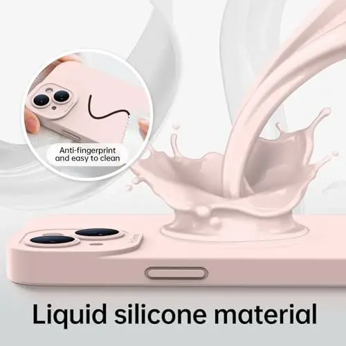 Magnetic for iPhone 15 Case with Screen Protector - Wireless Charging Compatible - Upgraded Camera Protection - Silicone Shockproof Protective Phone Case for iPhone 15 6.1