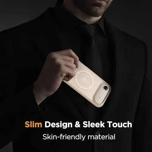 Miracase Magnetic for iPhone Air Case with Screen Protector(Compatible with MagSafe), Slim Thin Translucent Matte Military-Grade Protected Phone Cover for iPhone 17 Air 6.5