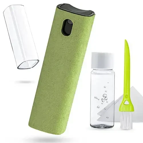 Screen Cleaner Touchscreen Mist Spray, walrfid Cleaning Kit for Electronic Smart Phone TV, Laptop, Tablet, PC, Computer LCD Flat Screens, Eyeglasses, Compatible with iPhone iPad MacBook Pro - Green - WALRFID