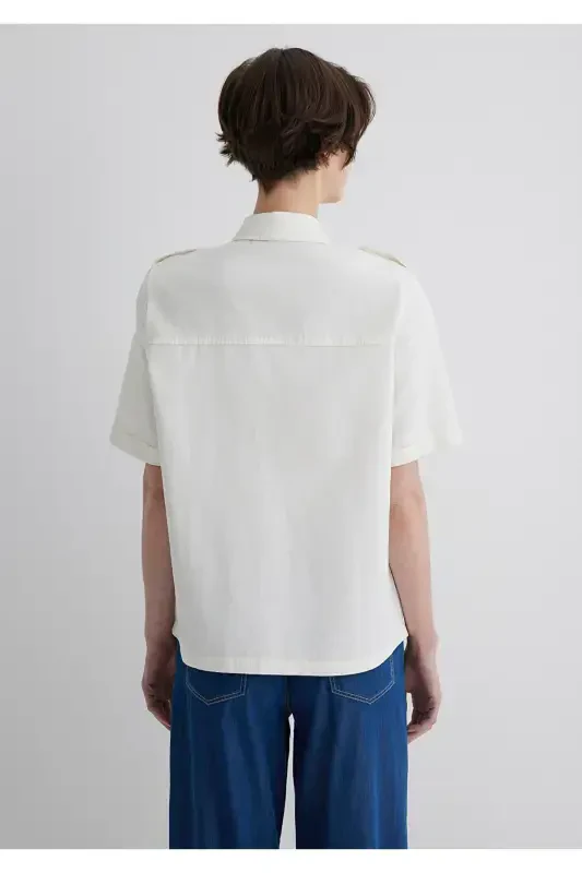 Экрю Рубашка Loose Fit / Bol Rahat Kesim 1211266-70 - 4