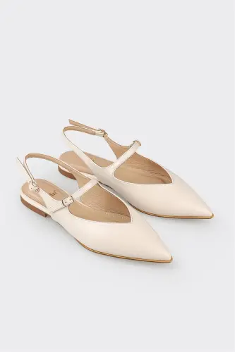 Ekru ayollar kundalik poyabzali - Ekru - ELLE SHOES (1)