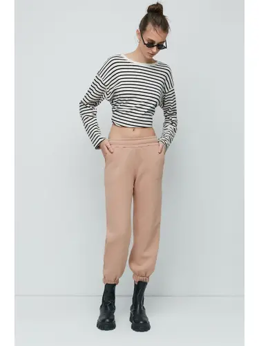 Ekru Jogger Eşofman Altı 906 Krem-Ekru - 2