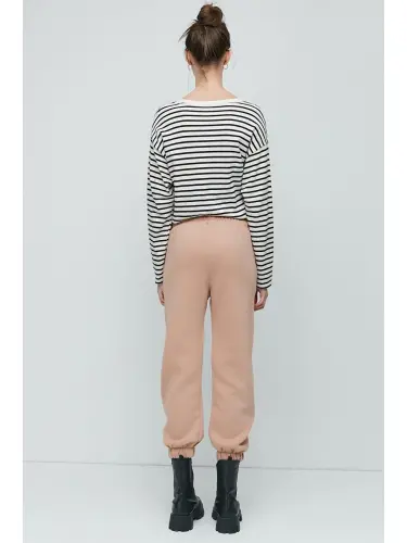 Ekru Jogger Eşofman Altı 906 Krem-Ekru - 4