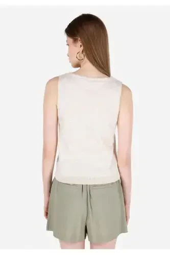 Slim Fit Kadın Ekru Kazak - COLIN’S (1)